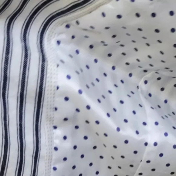 Gap Linen Blend Navy Stripe Lightweight Blazer Jacket Women’s Size 10 Medium - Picture 4 of 7